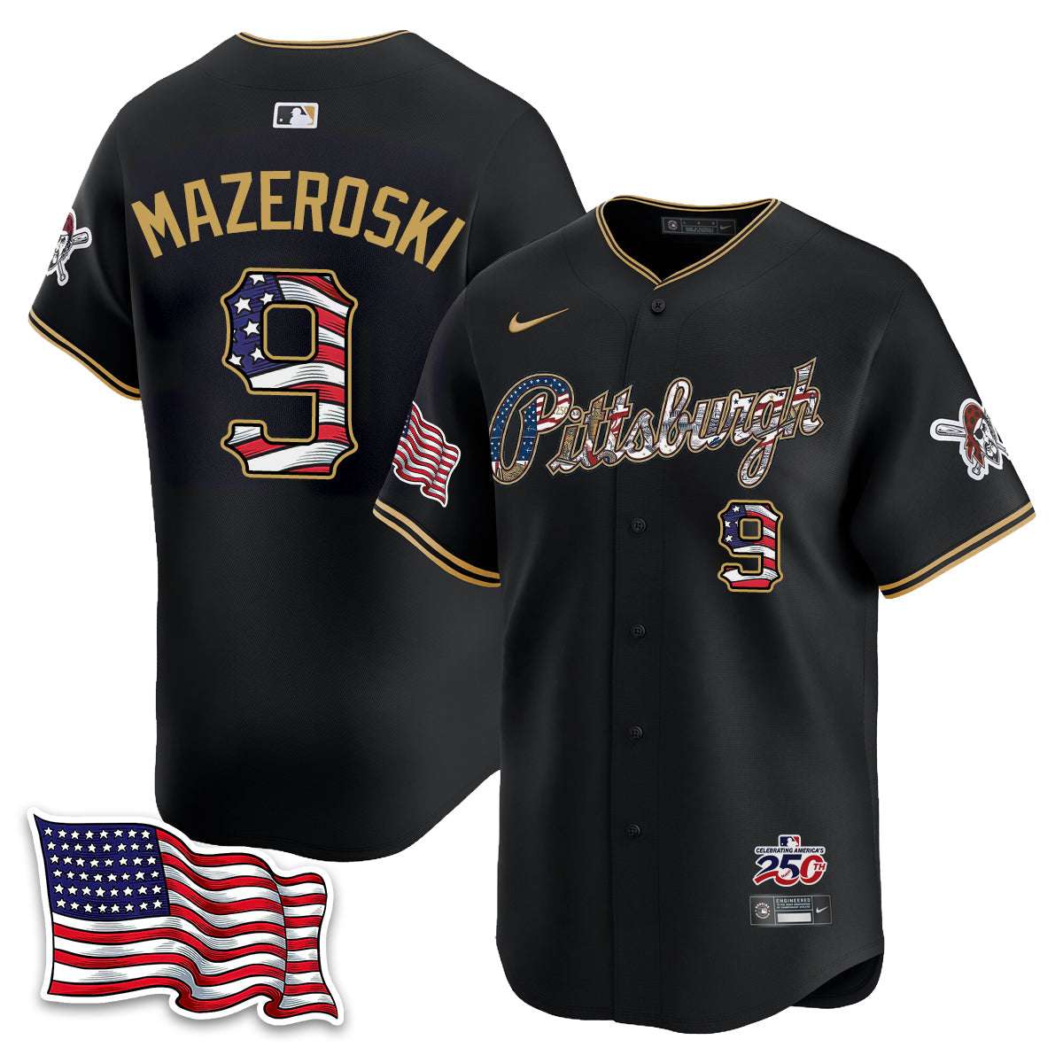 PIT 2026 Independence Day USA Vapor Limited Jersey - Stitched-NQD