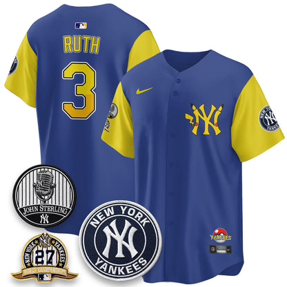 NYY x PKM Cartoon Limited Jersey -  Stitched-NQD