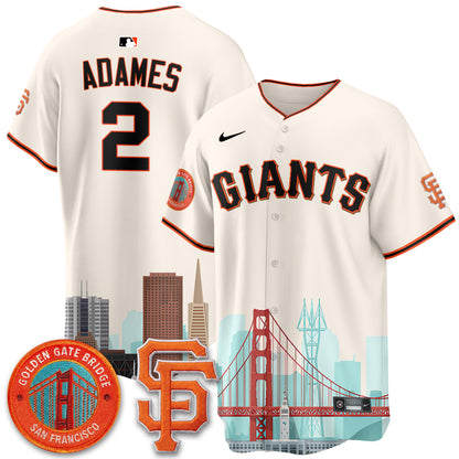 San Francisco Giants SF City Edition Vapor Jersey - Stitched