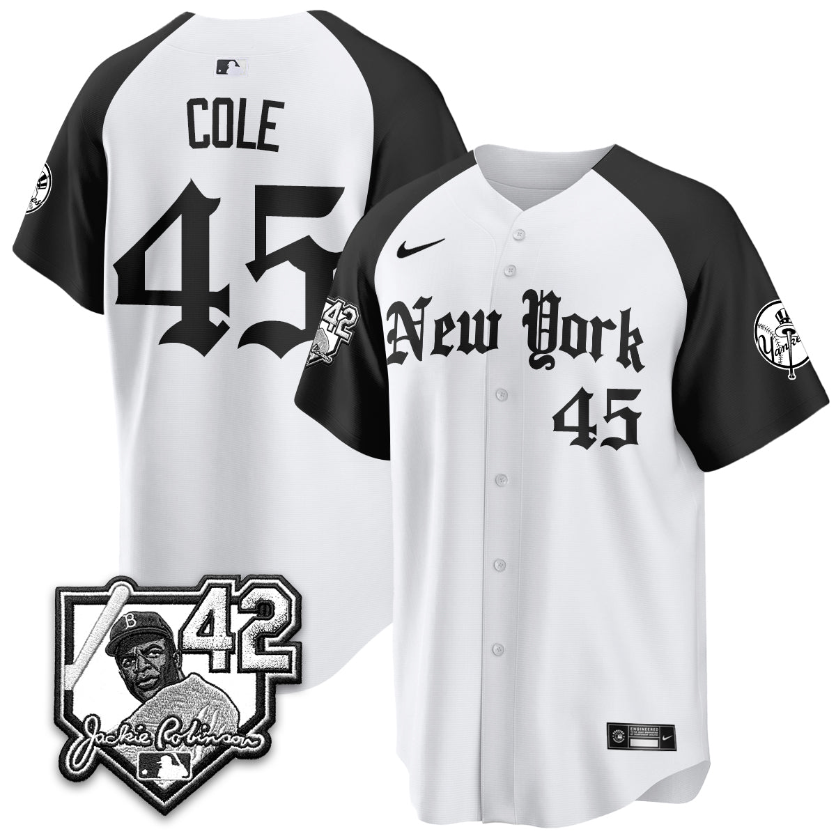NYY 2026 Jackie Robinson Day Gothic Vapor Limited Jersey - Stitched-NQD