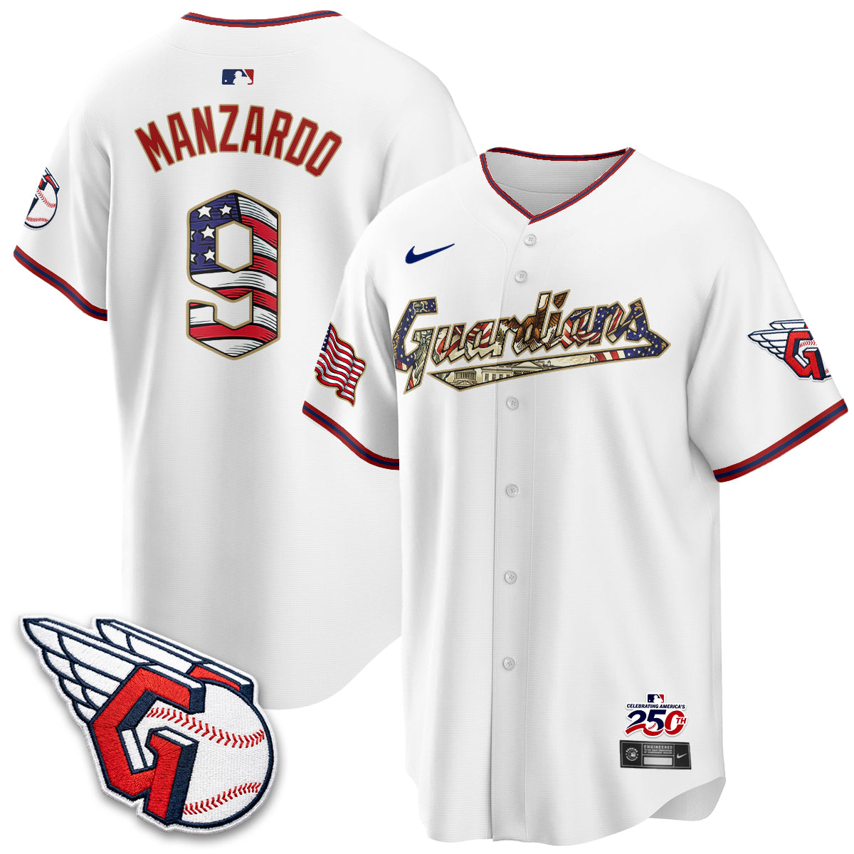 CLE 2026 Independence Day USA Vapor Jersey - Stitched-NQD