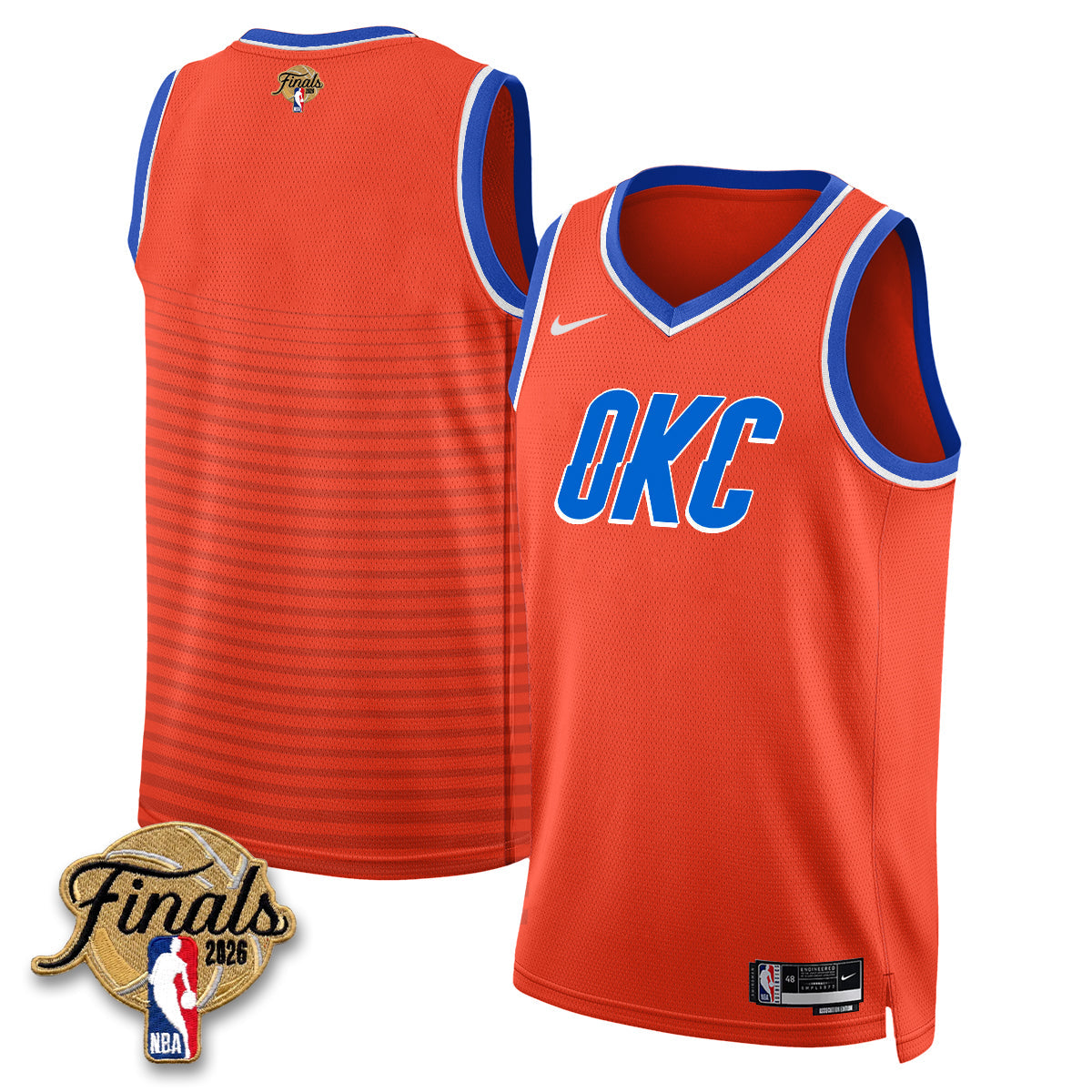 OKC 2026 NBA Western Conference Champions Vapor Jersey V2- Stitched-NQD