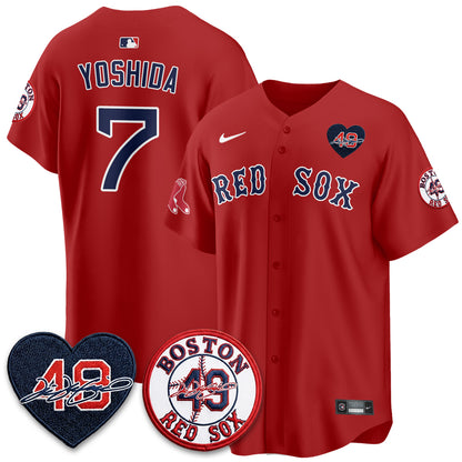 BOS Tim Wakefield Memorial Patch Vaper Premier Limited Jersey - All Stitched