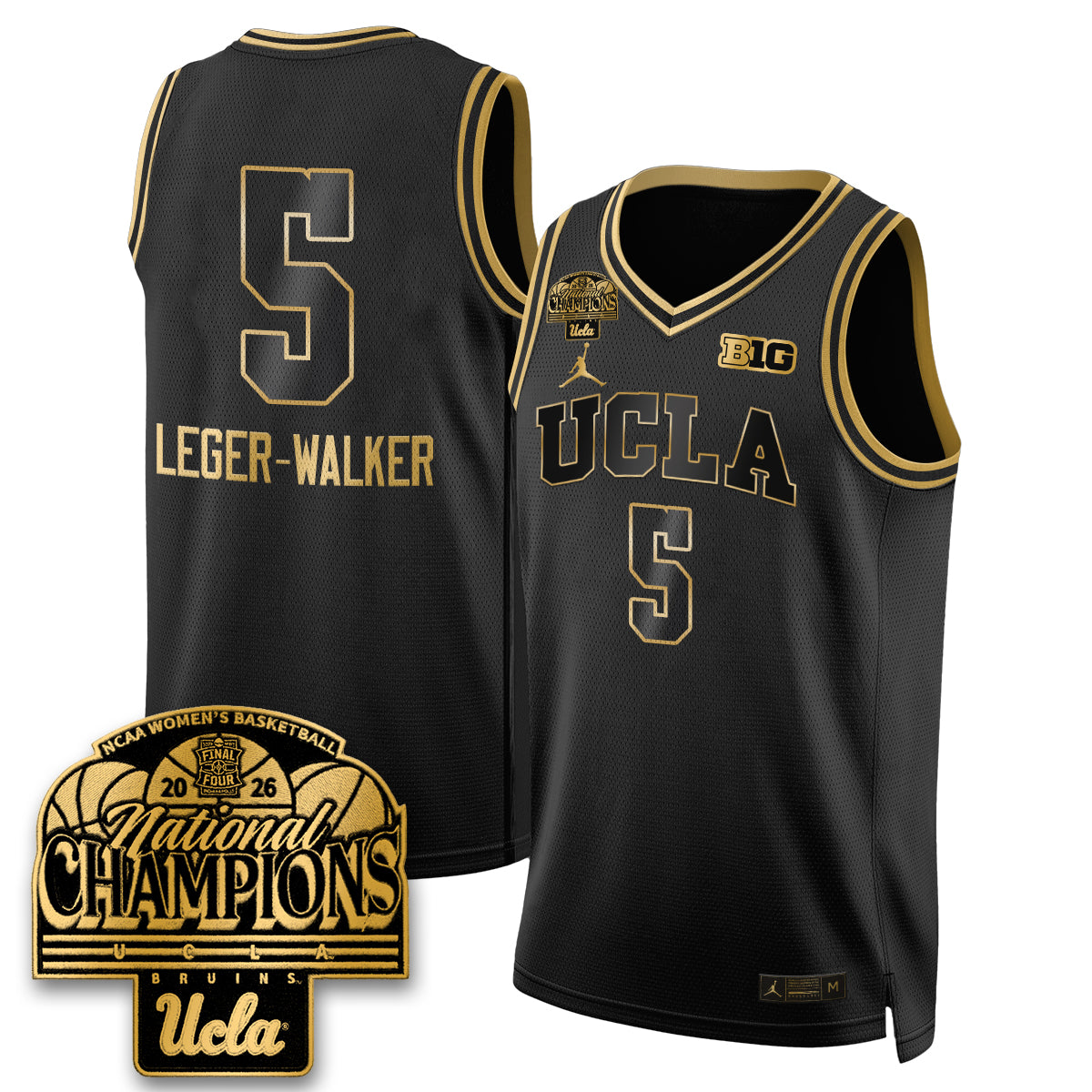 UCLA Women's Basketball National Champion 2026 Limited Jersey -  Stitched-NQD