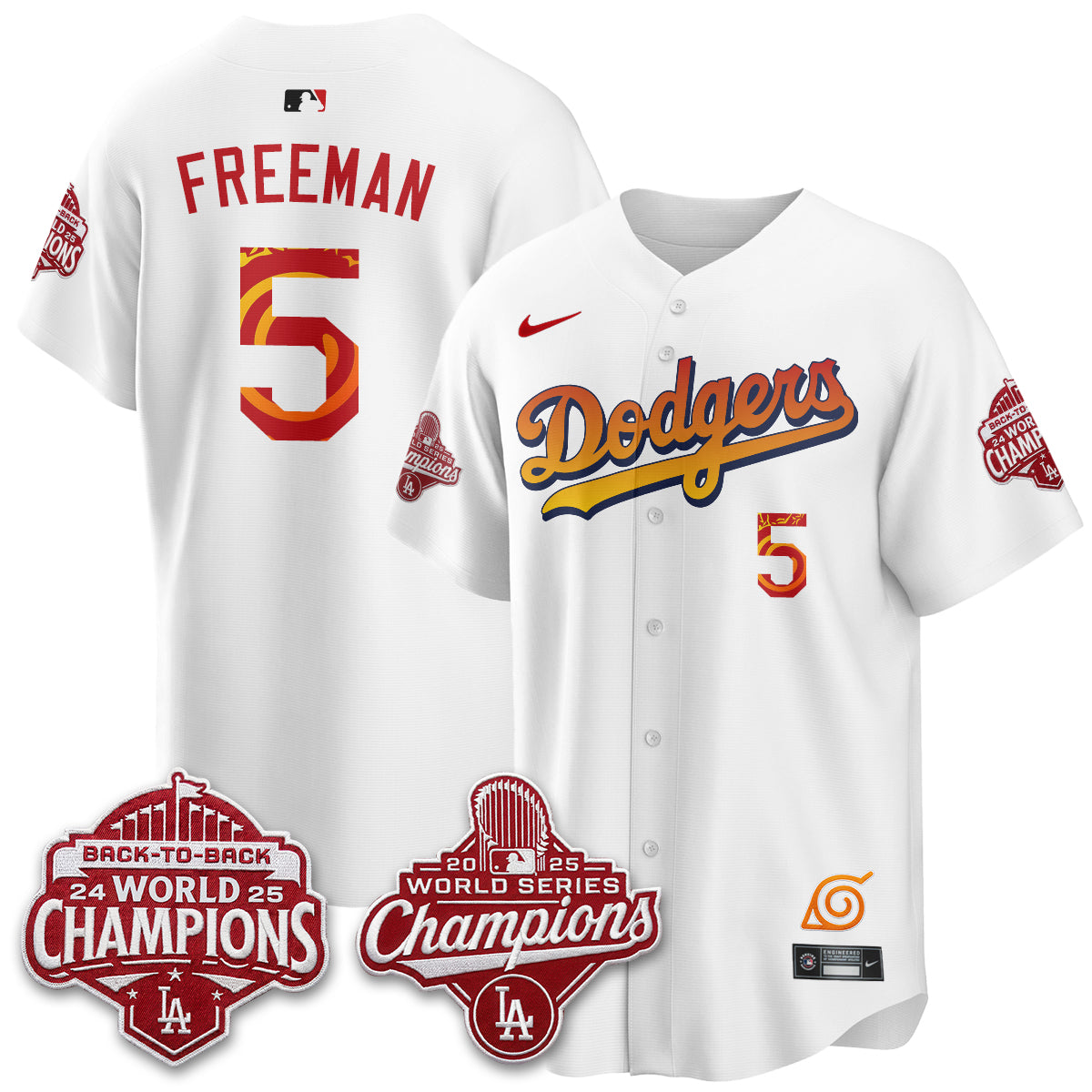 Los Angeles Dodgers x The Knucklehead Ninja Vapor Jersey - Stitched