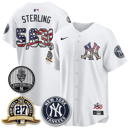 NYY Independence Day USA Vapor Limited Jersey - Stitched-NQD