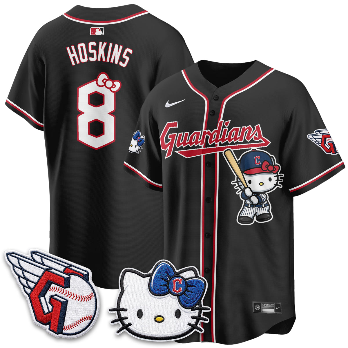 Cleveland Guardians x Meow KT Vapor Jersey - Stitched-NQD