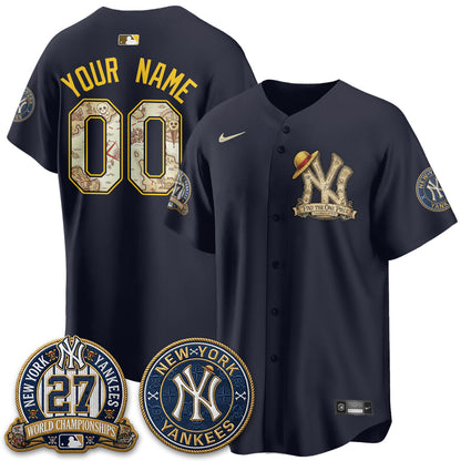 NYY x OP Japanese Cartoon Limited Custom Jersey -  Stitched-NQD