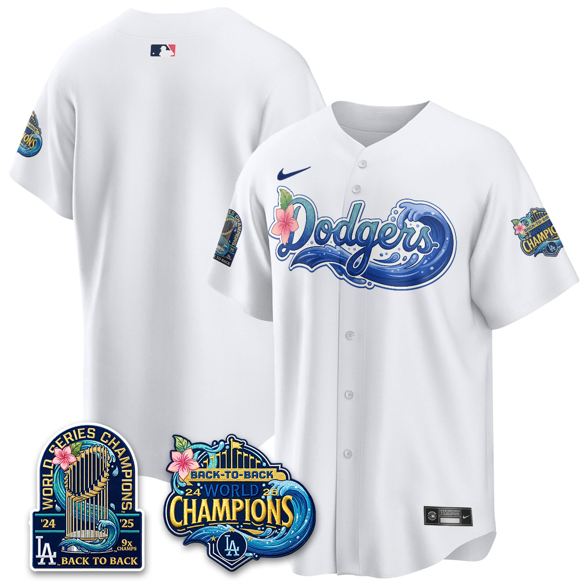 LAD Blue Aloha Paradise Jersey Vapor Limited Jersey - All Stitched