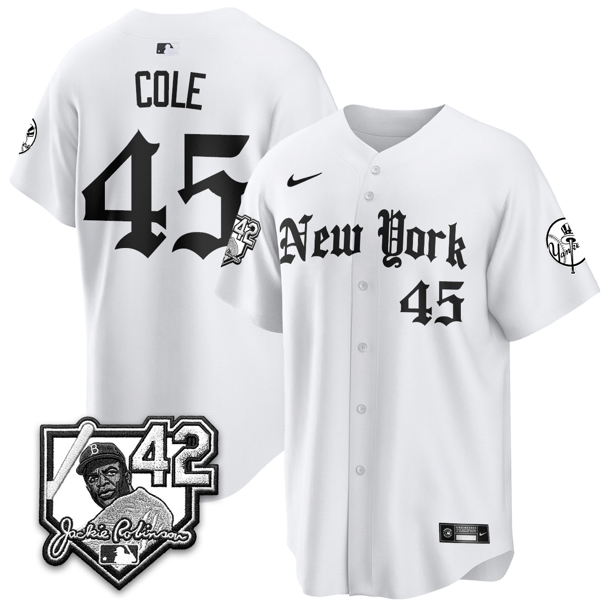 NYY 2026 Jackie Robinson Day Gothic Vapor Limited Jersey - Stitched-NQD
