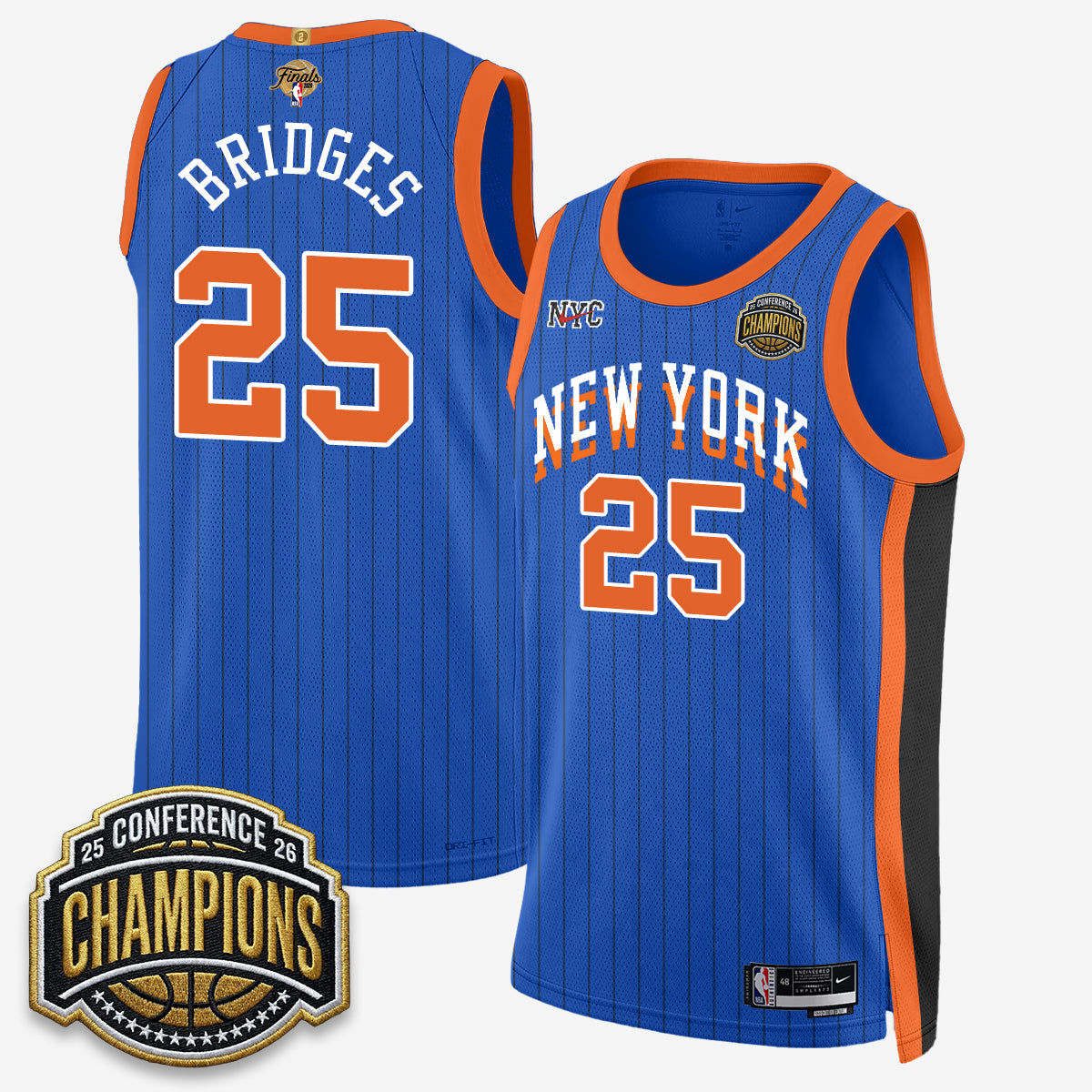 New York Knicks 2026 NBA Finals City Edition Jersey V3- Stitched