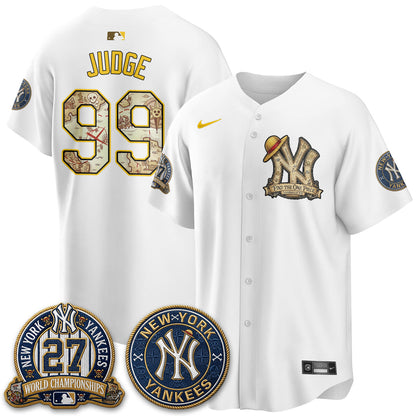 NYY x OP Japanese Cartoon Limited Jersey -  Stitched-NQD