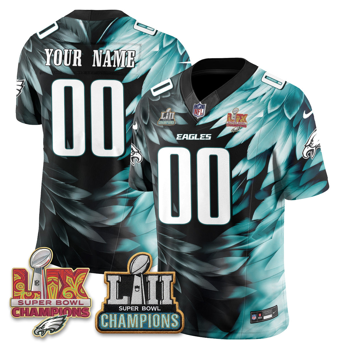 PHI Fangear Edition Vapor Custom Jersey - Stitched