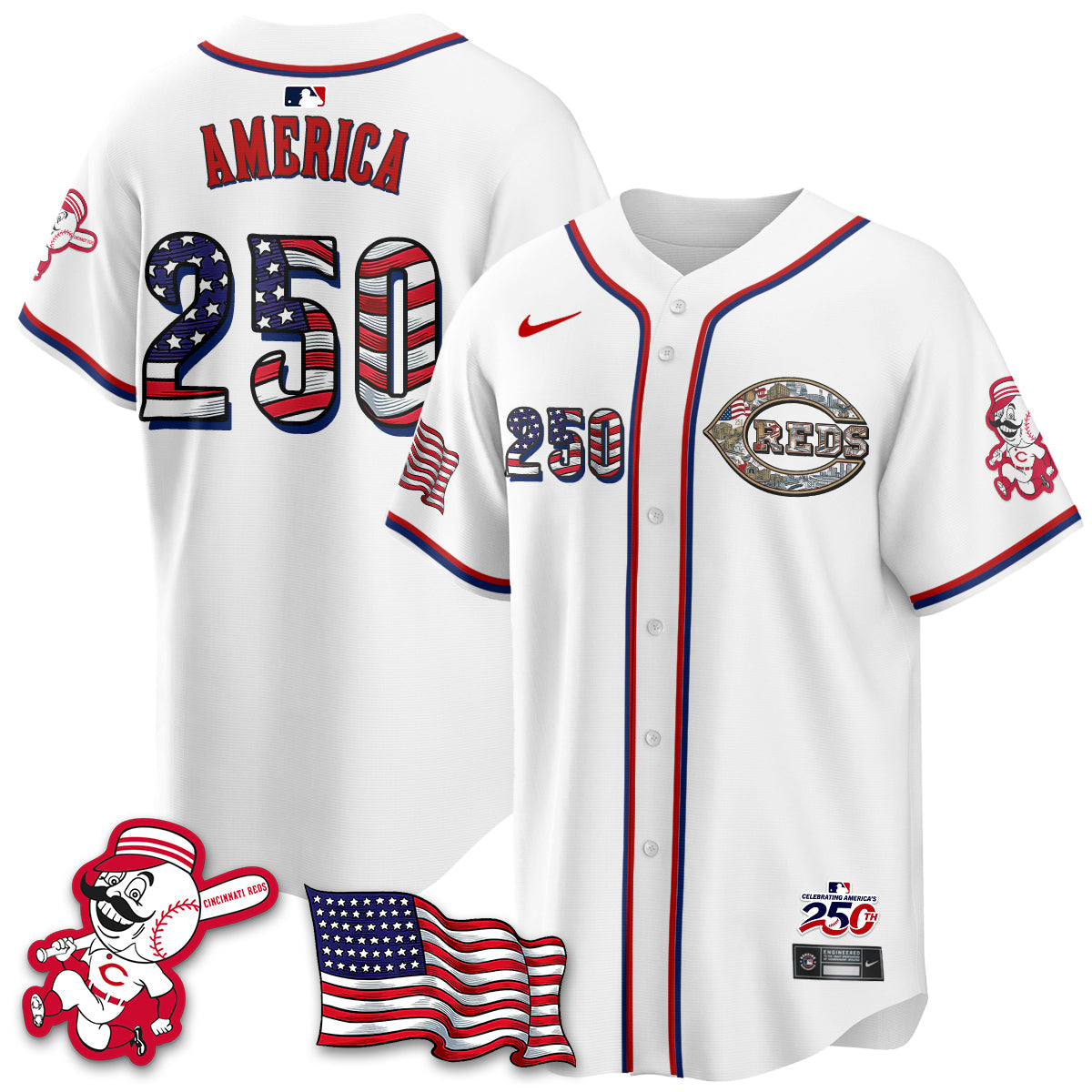 CIN 2026 Independence Day USA Vapor Limited Jersey - Stitched-NQD