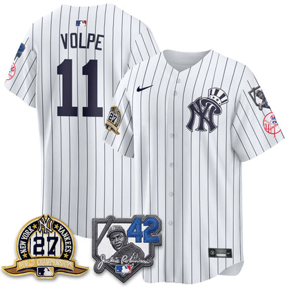 NYY 2026 Jackie Robinson Day Vapor Limited Gold Edition Jersey - All Stitched - V2-NQD