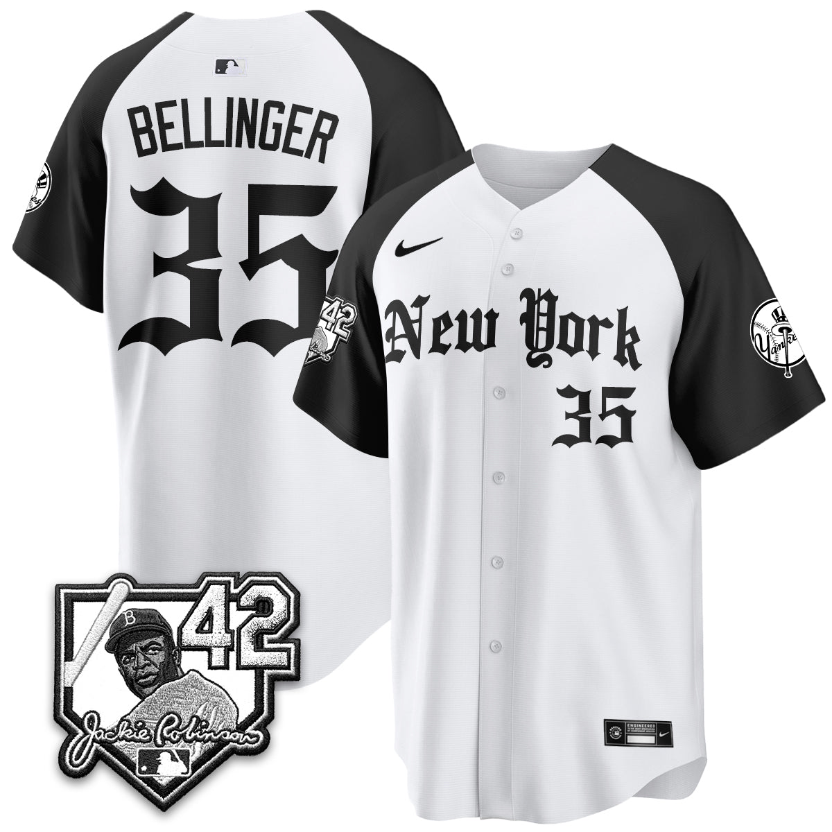 NYY 2026 Jackie Robinson Day Gothic Vapor Limited Jersey - Stitched-NQD