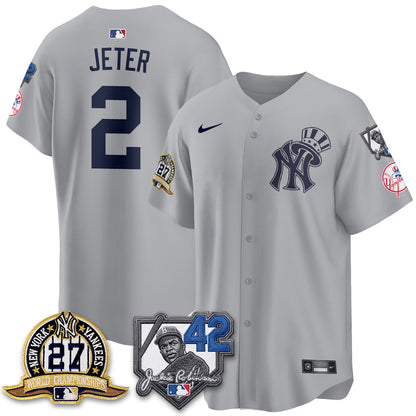 NYY 2026 Jackie Robinson Day Vapor Limited Gold Edition Jersey - All Stitched - V2-NQD