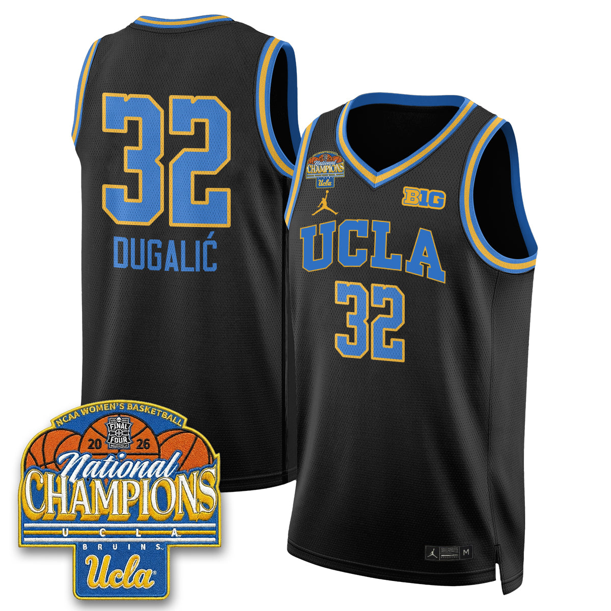 UCLA Women's Basketball National Champion 2026 Limited Jersey -  Stitched-NQD