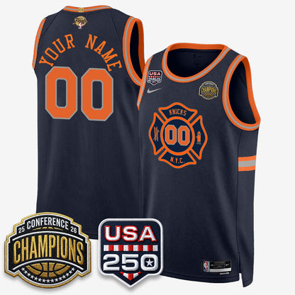 NYK 2026 NBA Eastern Conference Champions City Edition Custom Jersey V2- Stitched
