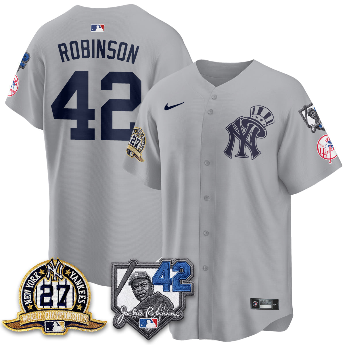 NYY 2026 Jackie Robinson Day Vapor Limited Gold Edition Jersey - All Stitched - V2-NQD