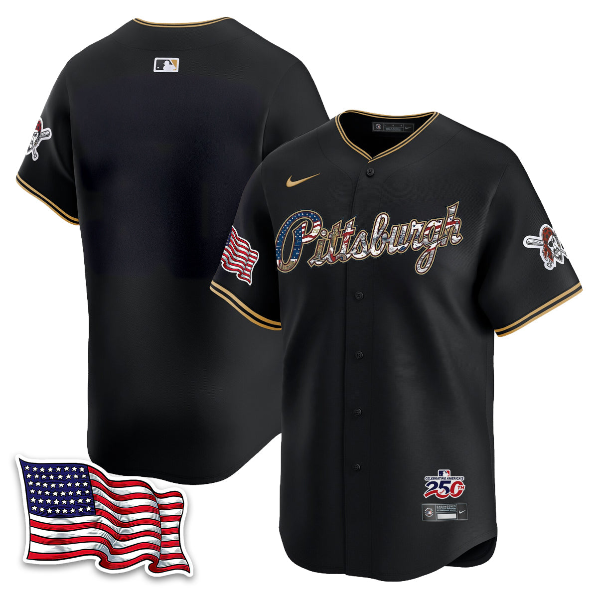 PIT 2026 Independence Day USA Vapor Limited Jersey - Stitched-NQD