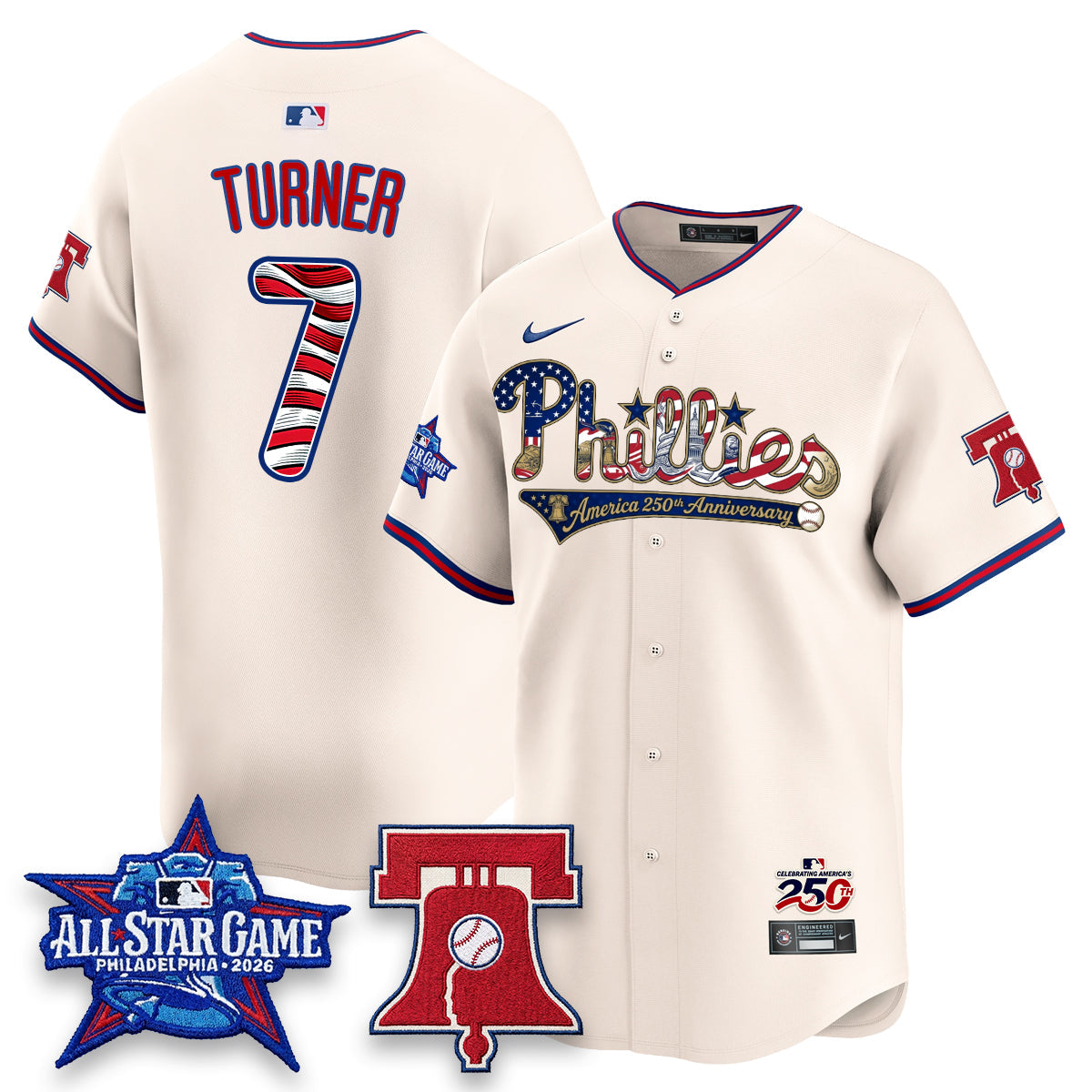PHI 2026 Independence Day USA Vapor Limited Jersey - Stitched-DQM