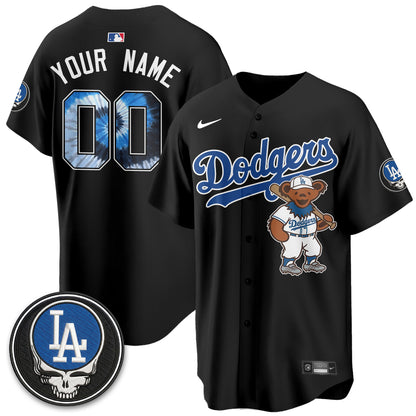 Los Angeles Dodgers x Grateful Dead Edition Vapor Custom Jersey - Stitched