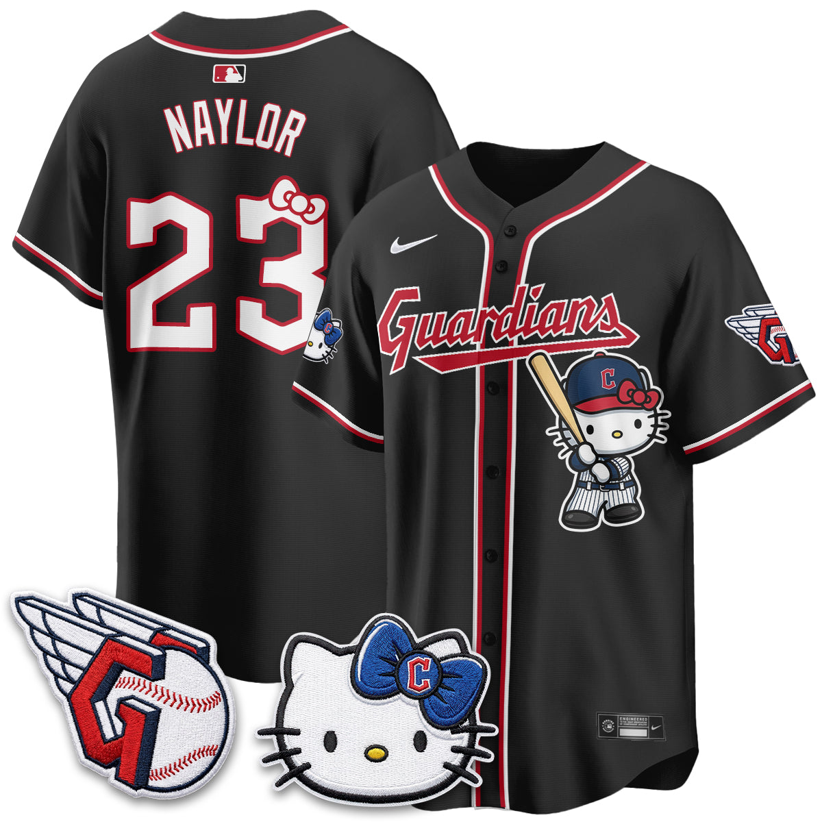 Cleveland Guardians x Meow KT Vapor Jersey - Stitched-NQD