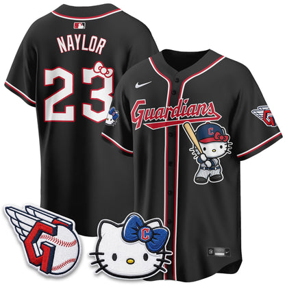 Cleveland Guardians x Meow KT Vapor Jersey - Stitched-NQD