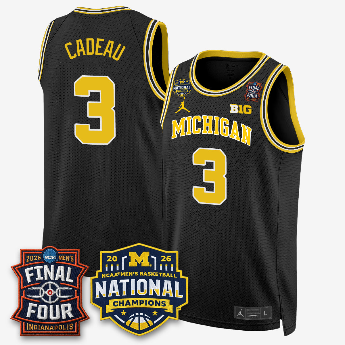 MICH 2026 NCAA Basketball Champions Limited Jersey - Stitched-NQD