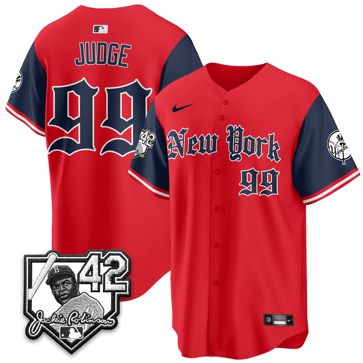 NYY 2026 Jackie Robinson Day Gothic Vapor Limited Jersey - Stitched-NQD