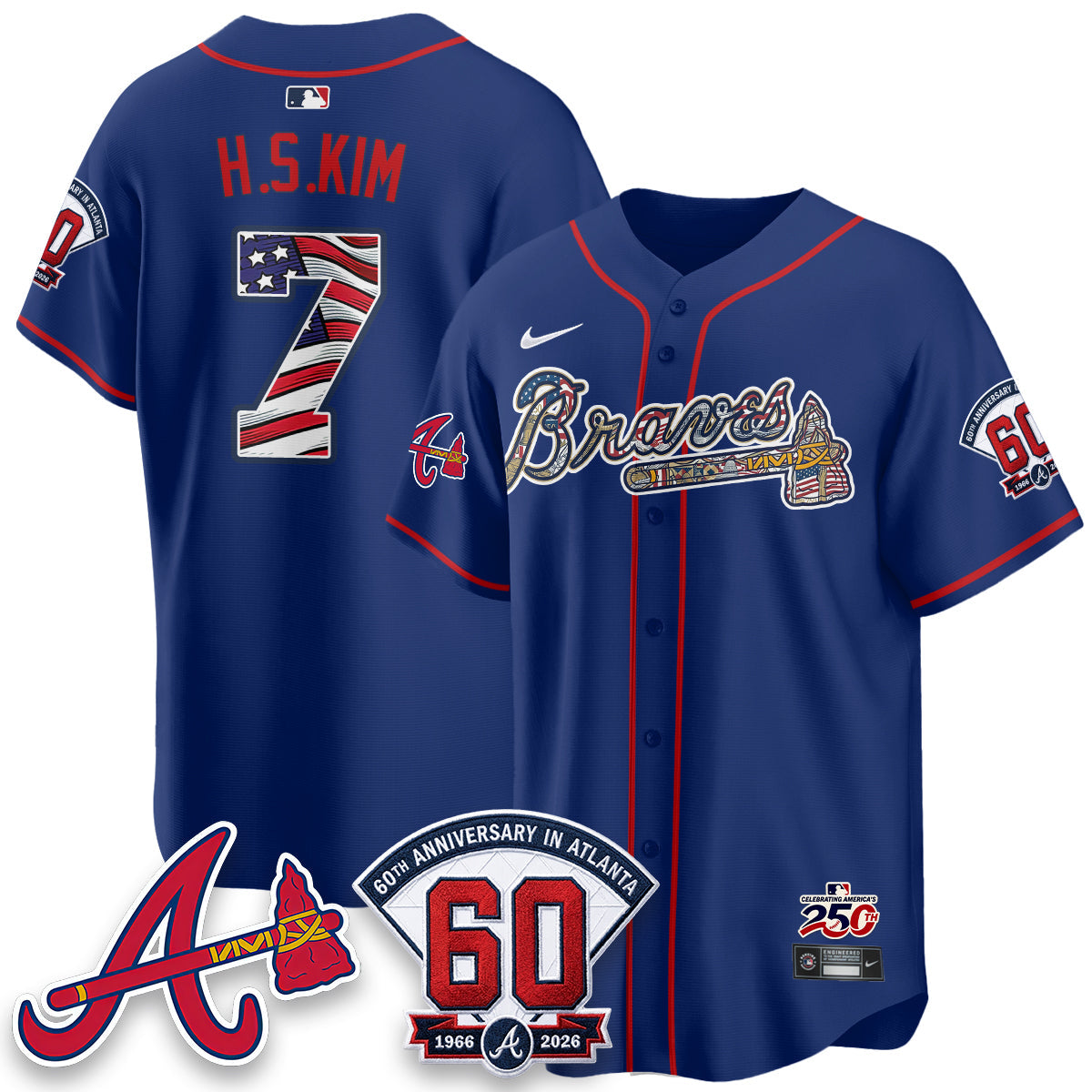 ATL 2026 Independence Day USA Vapor Limited Jersey - Stitched-NQD