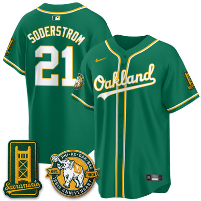 OAK 2026 Black Out Style - Celebrating 125 Years -  Limited Vapor Jersey - All Stitched