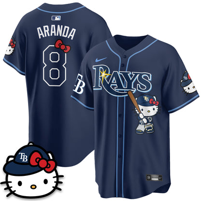 Tampa Bay Rays x Meow KT Edition Vapor Limited Jersey - Stitched-NQD