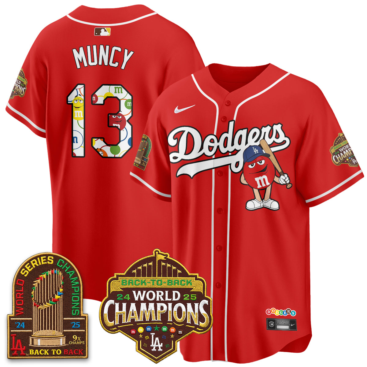 Los Angeles Dodgers x m&m Vapor Jersey - Stitched