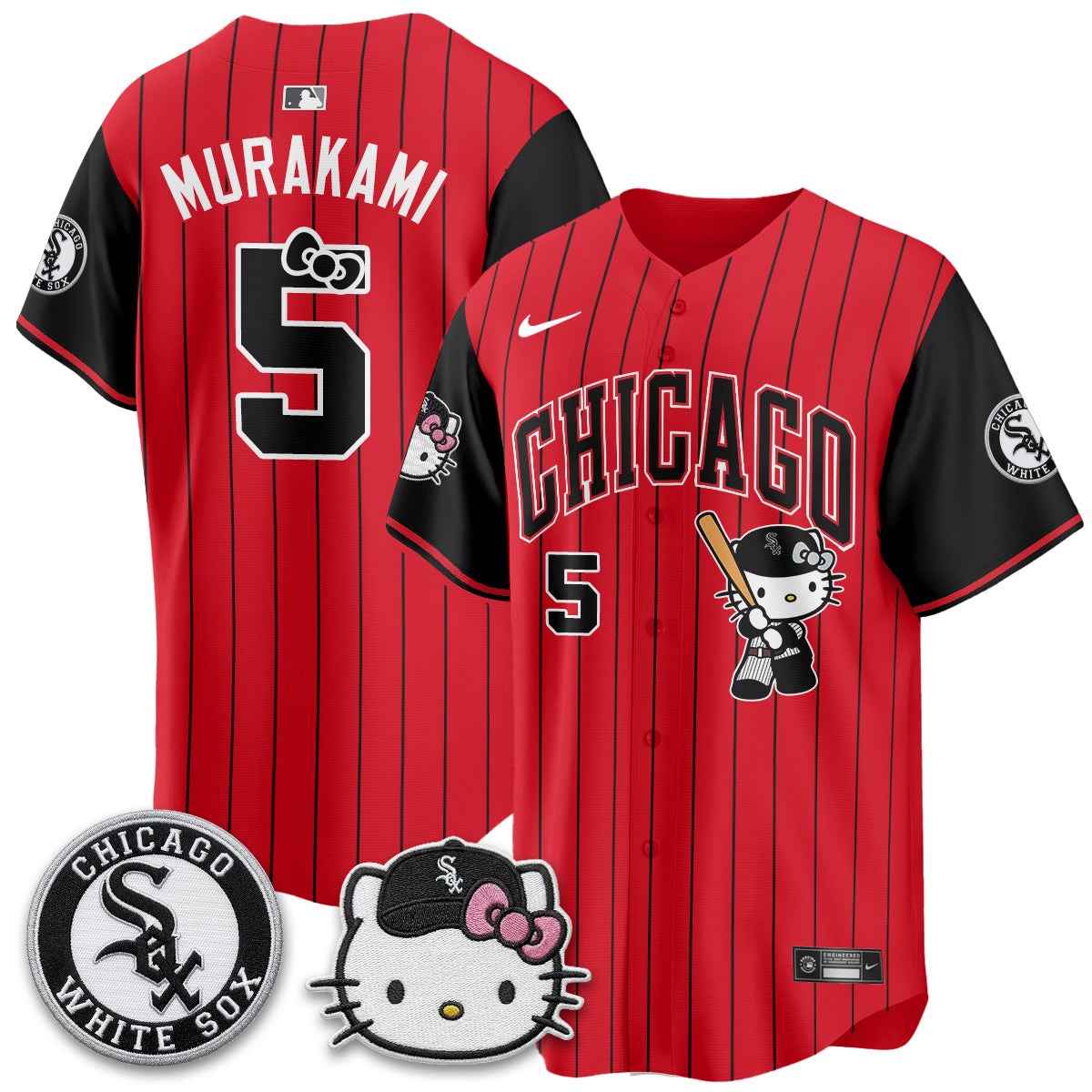Chicago White Sox x Meow KT Vapor Jersey - Stitched-NQD