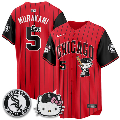 Chicago White Sox x Meow KT Vapor Jersey - Stitched-NQD