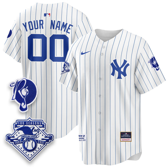 NYY x Jay Z Edition Vapor Custom Jersey - Stitched-NHM
