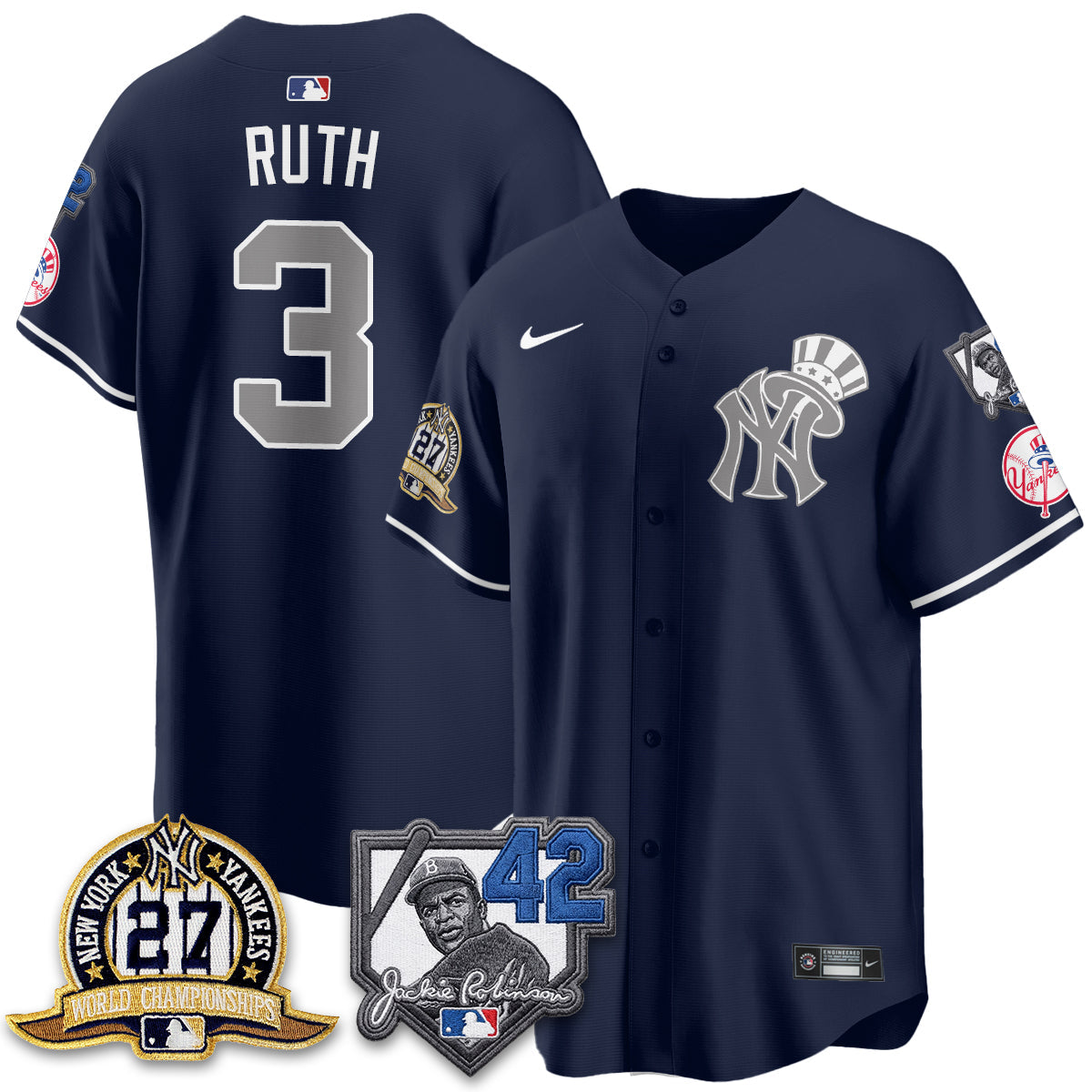 NYY 2026 Jackie Robinson Day Vapor Limited Gold Edition Jersey - All Stitched - V2-NQD