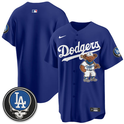 Los Angeles Dodgers x Grateful Dead Edition Vapor Jersey - Stitched