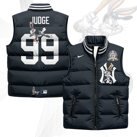 NYY Edition Unisex Puffer Vest - Printed-NQD