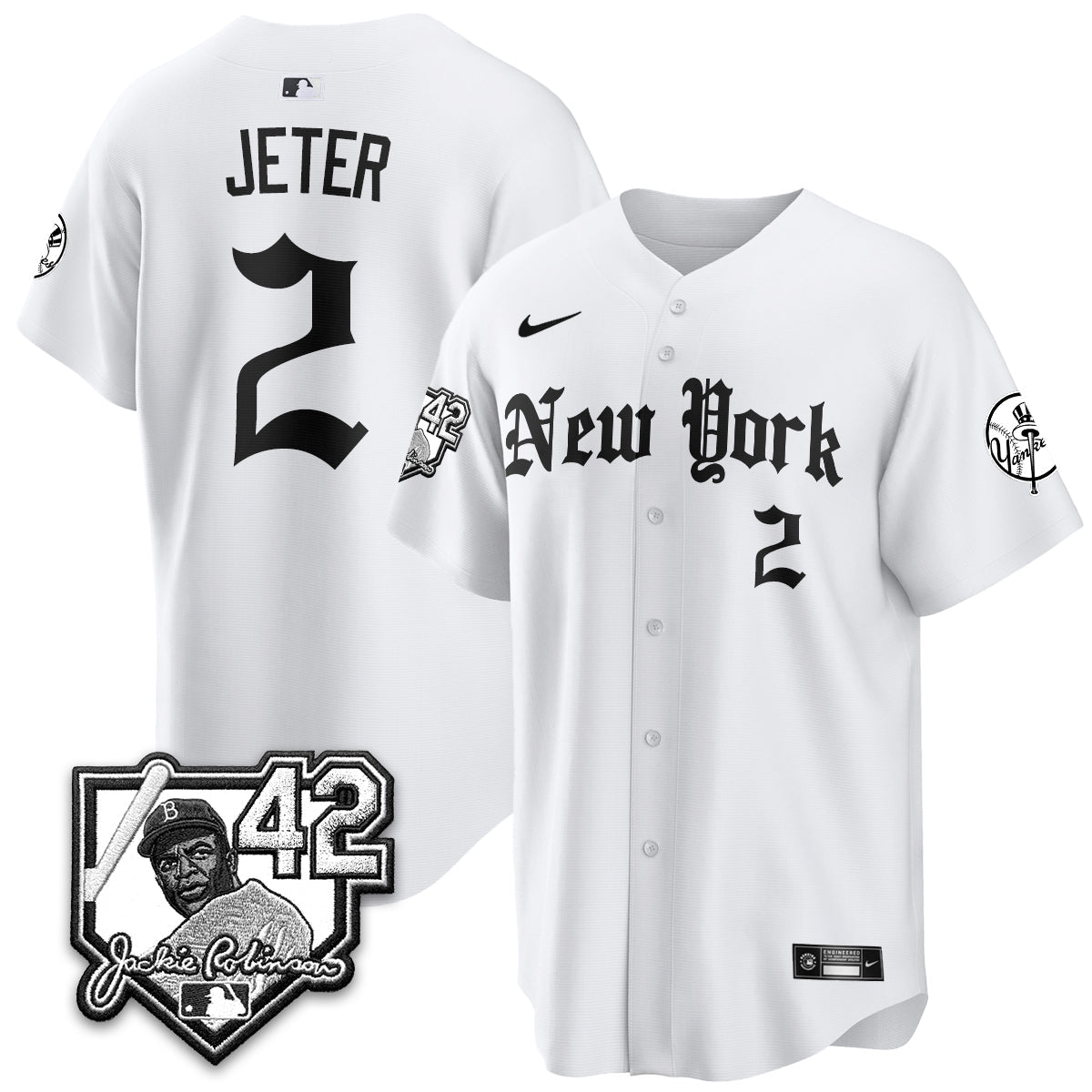 NYY 2026 Jackie Robinson Day Gothic Vapor Limited Jersey - Stitched-NQD