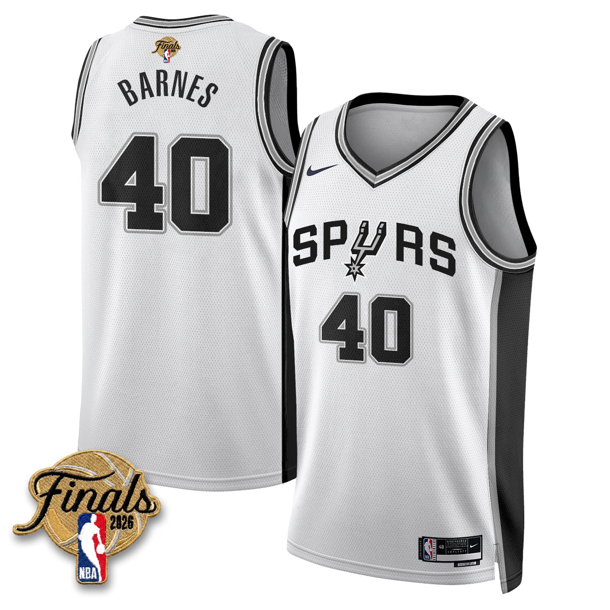 SAS 2026 NBA Western Conference Champions Vapor Jersey V2- Stitched-NQD