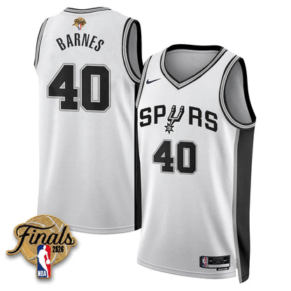 SAS 2026 NBA Western Conference Champions Vapor Jersey V2- Stitched-NQD