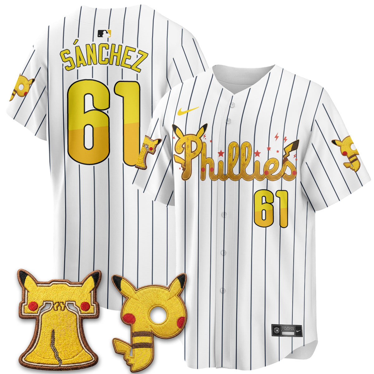 Philadelphia Phillies x PKM Edition Vapor Limited Jersey - Stitched-NQD