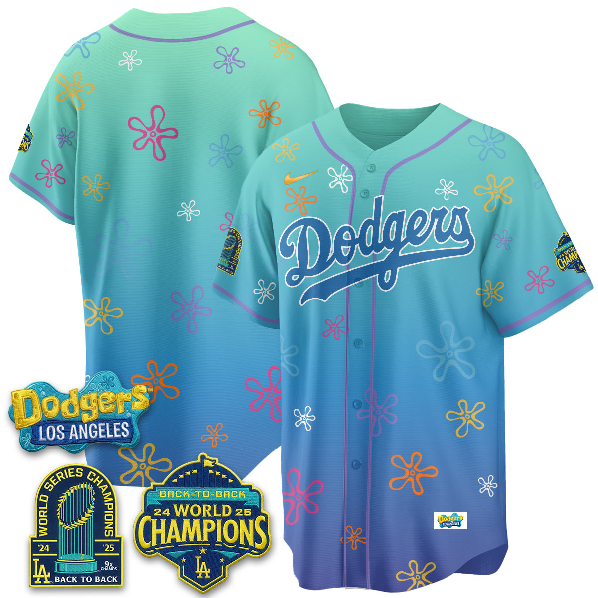 Los Angeles Dodgers x SBSP Vapor Jersey - Stitched