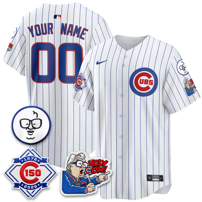 CHC 150th Anniversary Harry Caray Holy Cow Vapor Premier Limited Custom Jersey - All Stitched V2