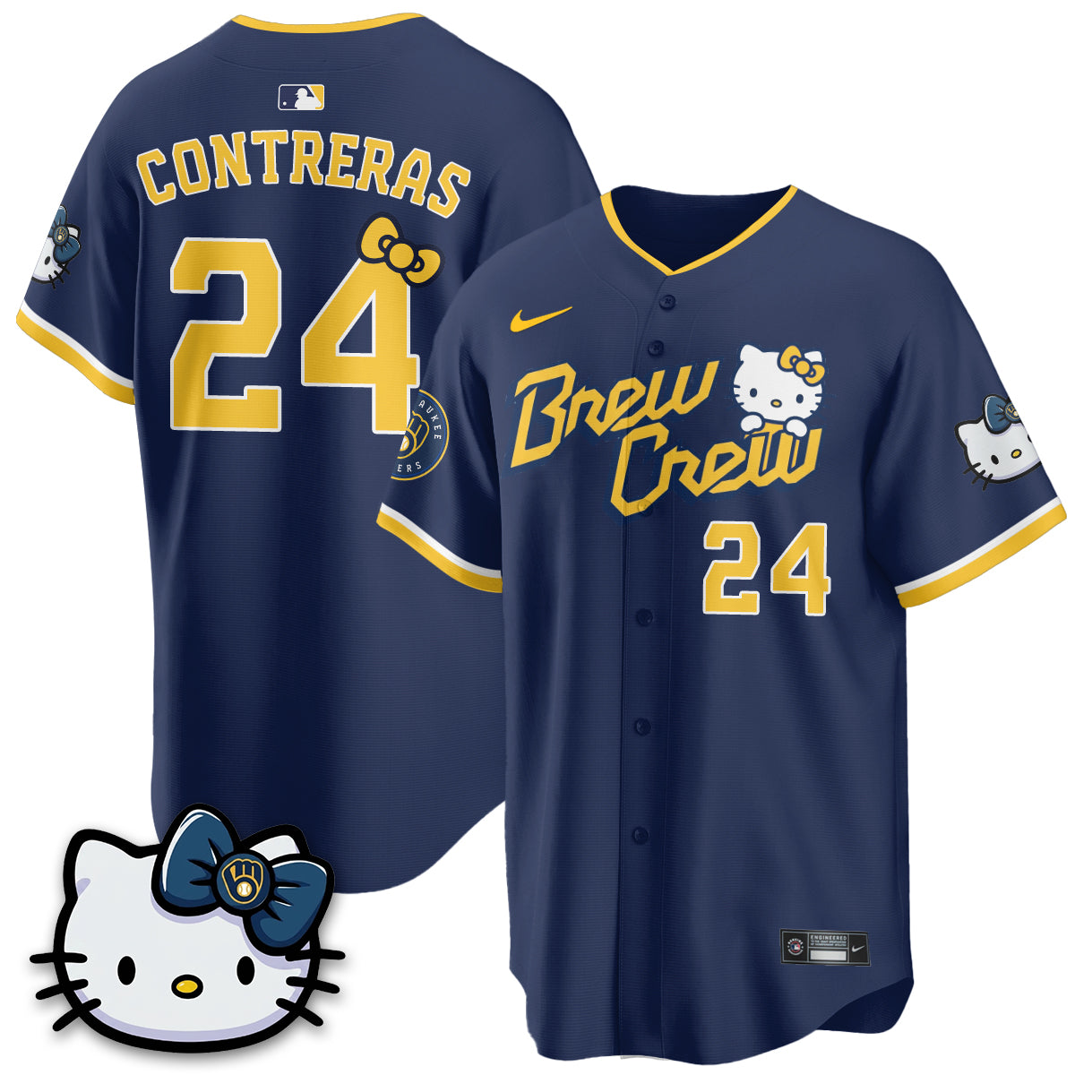 Milwaukee Brewers x Meow KT Vapor Jersey - Stitched N1