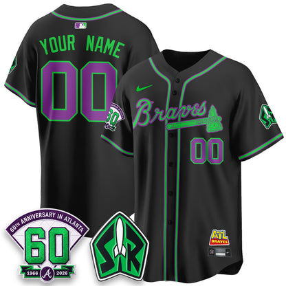 ATL 60th Anniversary Space Ranger Edition Vapor Limited Custom Jersey - All Stitched