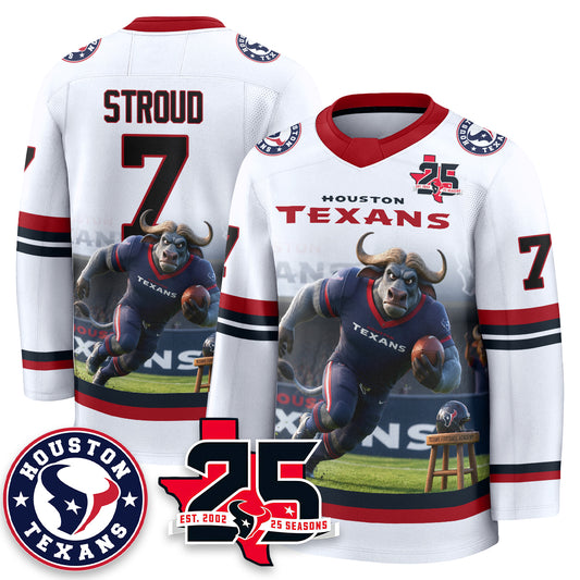 HOU x Bull Chief Edition Hockey Jersey - Printed